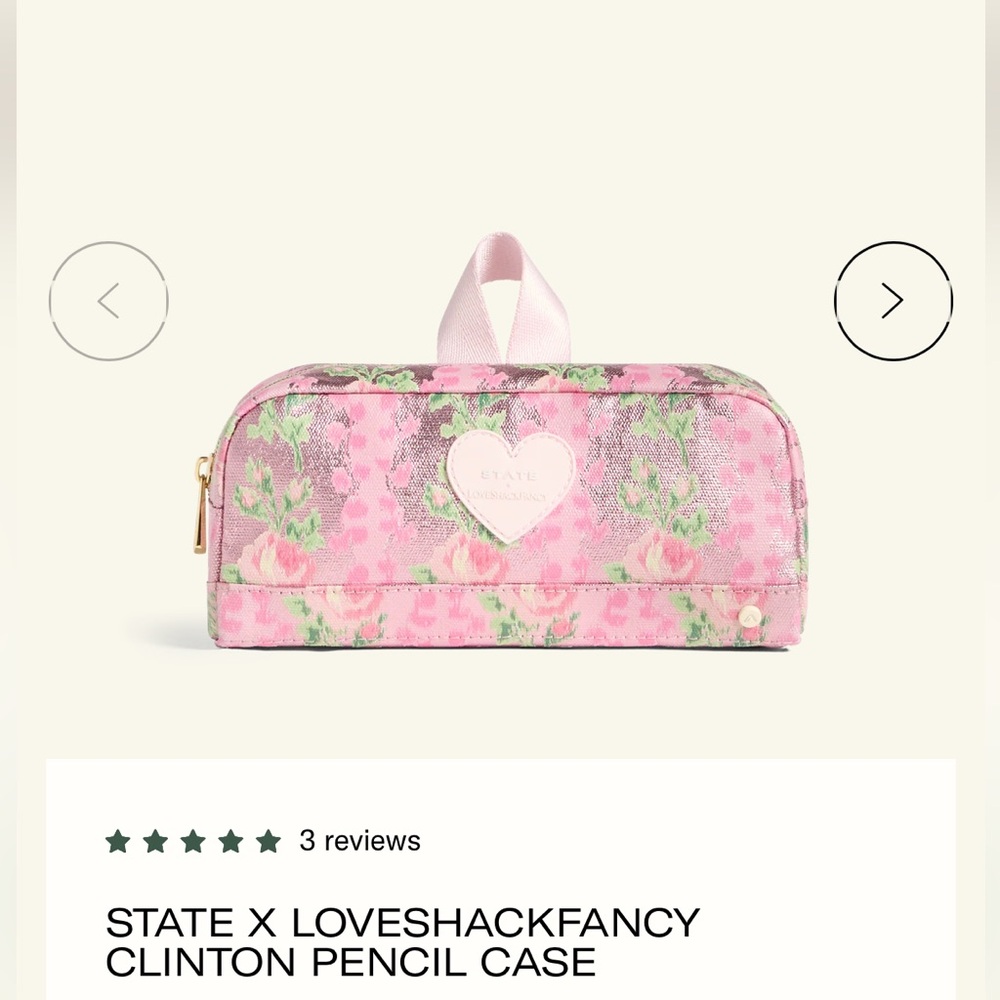 STATE X LOVESHACKFANCY CLINTON PENCIL CASE - Picture 3 of 4